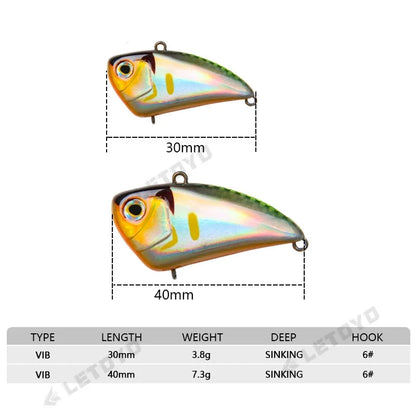 Leurre dur Nano Vibe Mini VIB LETOYO 3cm-4cm