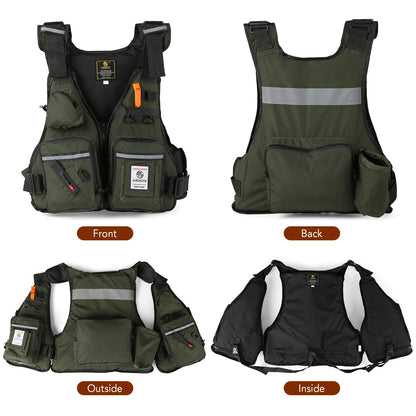 Gilet flottant Wave Safe multi-poches réglable