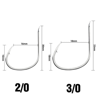 Hameçon simple Grip Lock Slow Jigging 30pcs 2/0