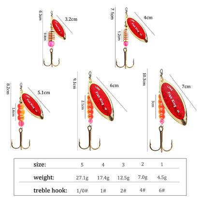 Cuiller tournante Spark Drift FISH KING 4,5g-27,1g