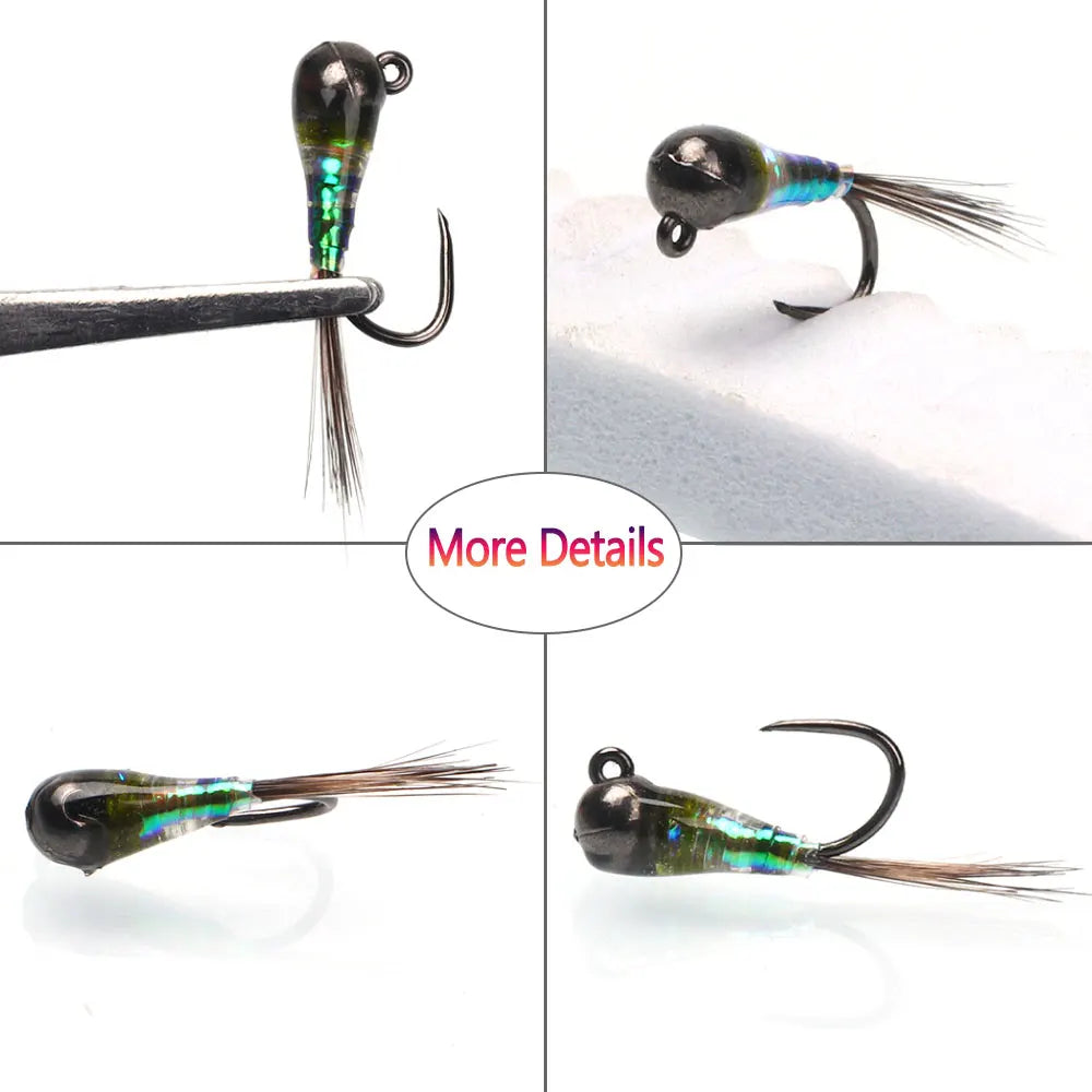 Nymph Jig Epoxy Bimoo 6pcs #18