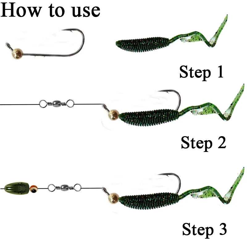 Hameçons simple Glide Point Mini Jig 5pcs