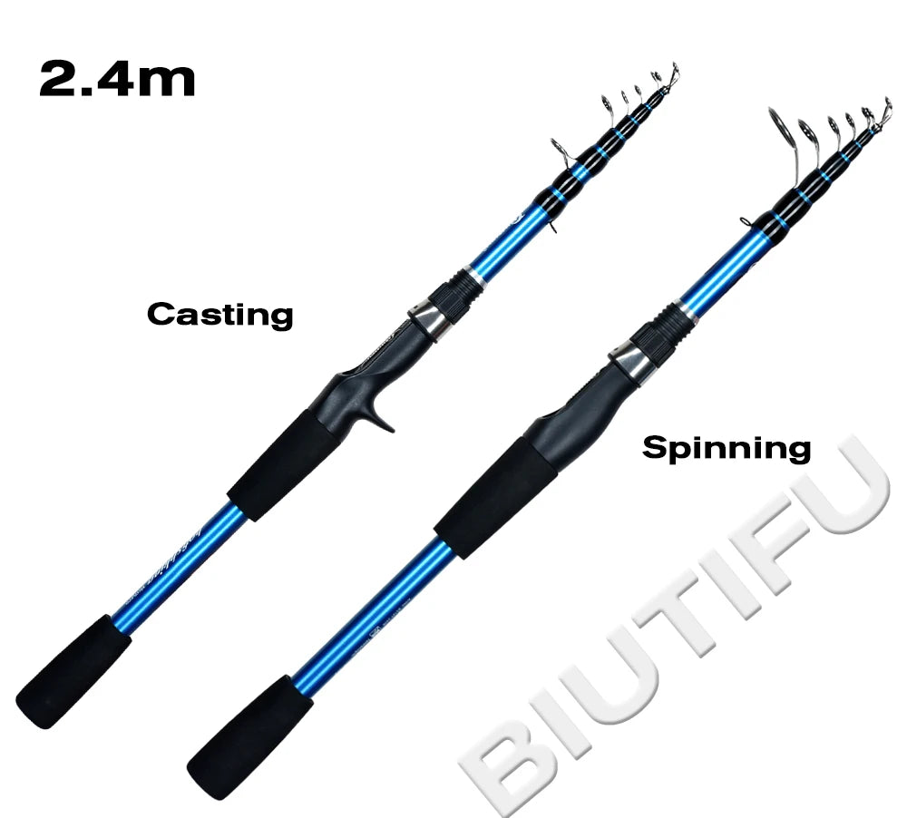 Canne télescopique River Force Stealth Rod 1.8/2.1/2.4m