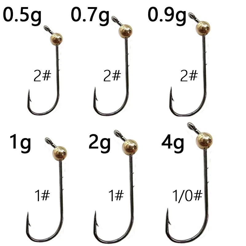 Hameçons simple Glide Point Mini Jig 5pcs