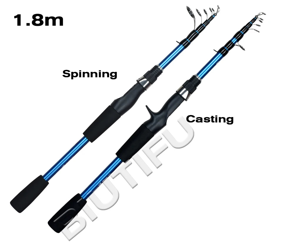 Canne télescopique River Force Stealth Rod 1.8/2.1/2.4m